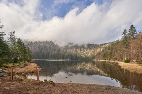 Gemeinde Sankt_Oswald-Riedlhütte Landkreis Freyung-Grafenau Großer Rachel Rachelsee (Dirschl Johann) Deutschland FRG